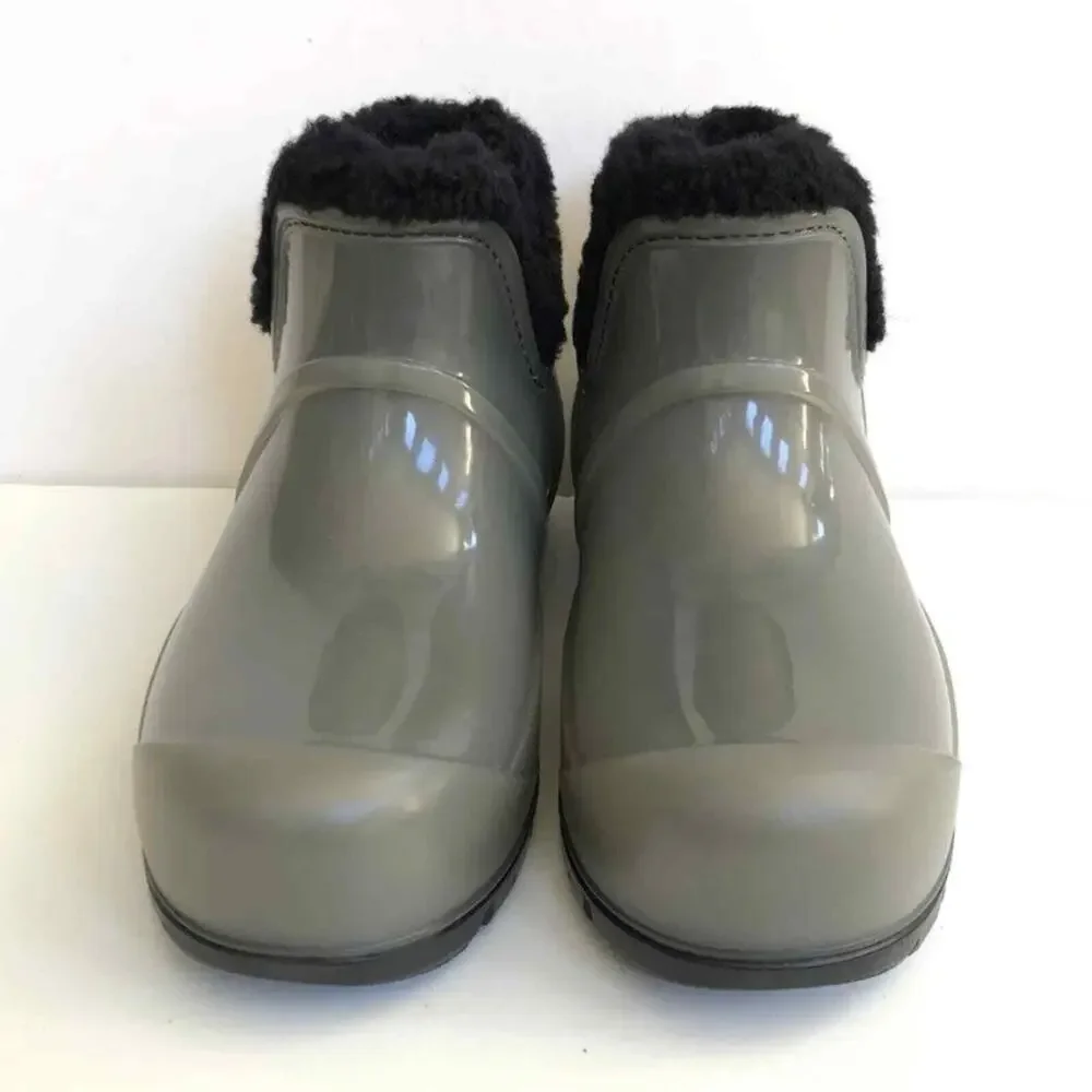 UGG RAINCLOUD BLACK WATERPROOF RUBBER RAIN BOOTS US 7 / EU 38 / UK 5 new